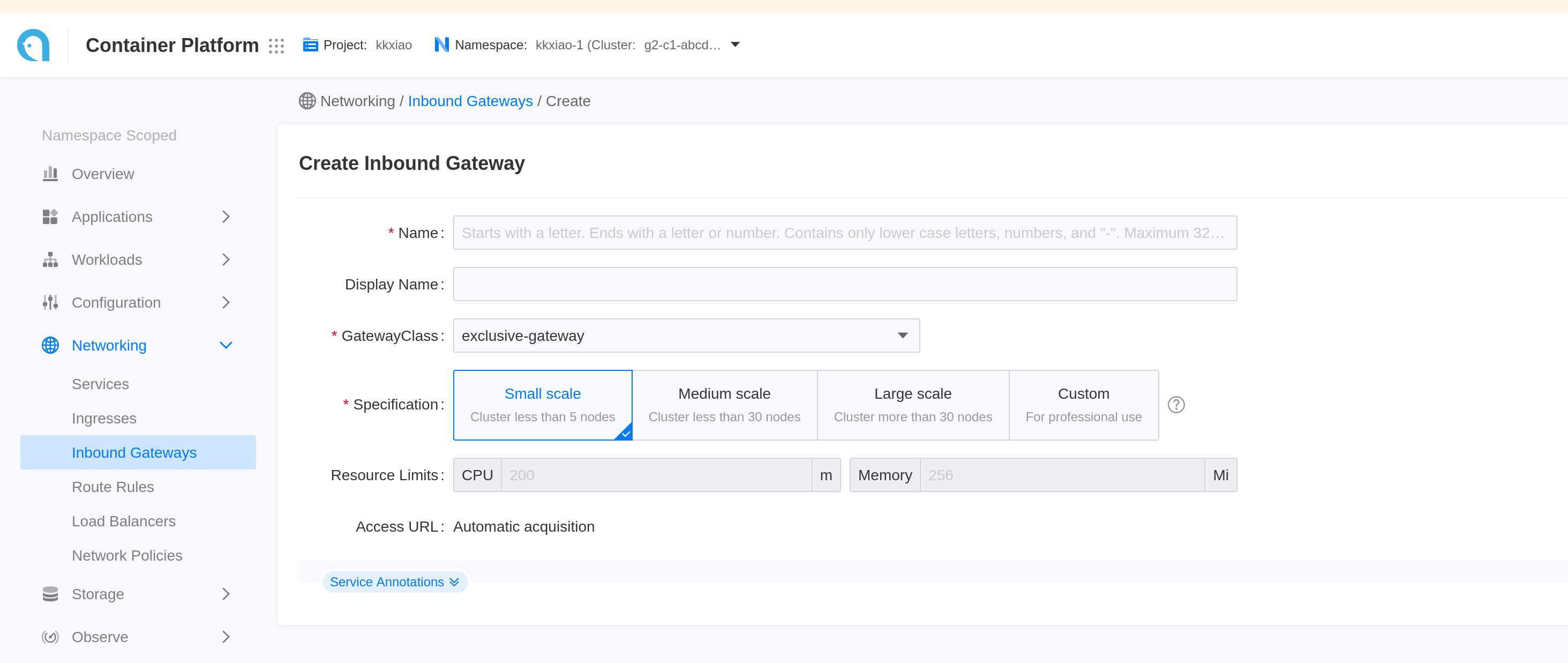 Create Gateway